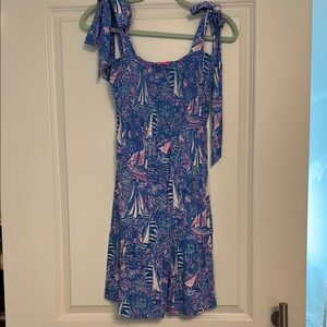 Lilly Pulitzer S Colorful Sleeveless Dress with Bow Straps